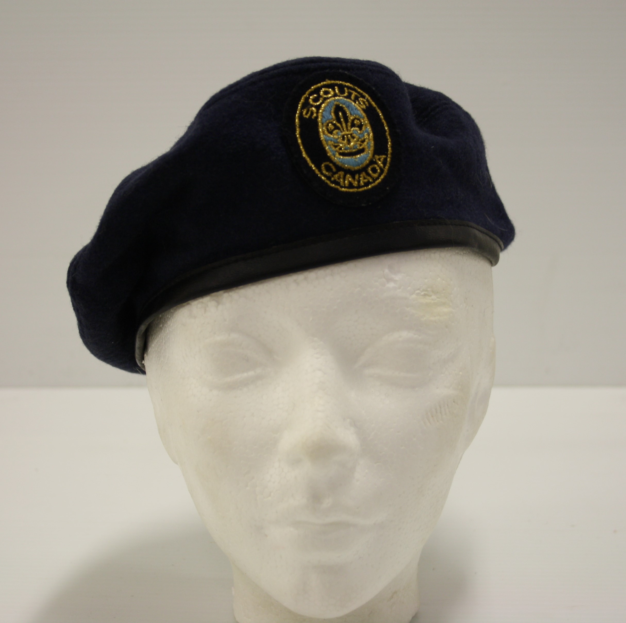 Scouts Beret with Blue Background