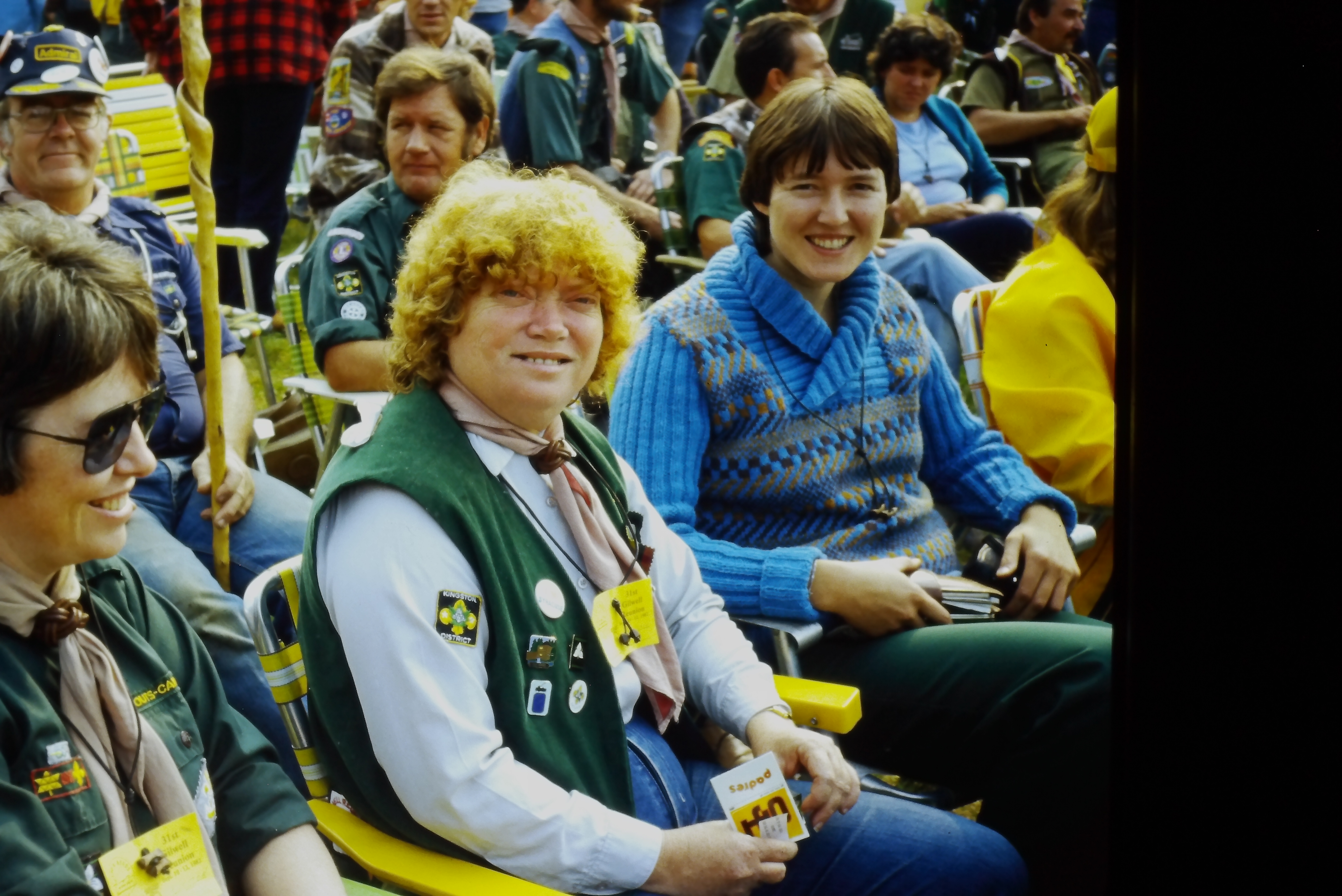 Lynn Johnson, Marilyn High, Ioene Davidson. Back row: Ernie Childs, Glen Hopkins, Gerald Wilsteard