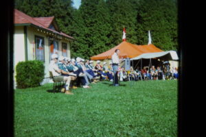 1977 committee with guest speaker, John MacGregor, at microphone