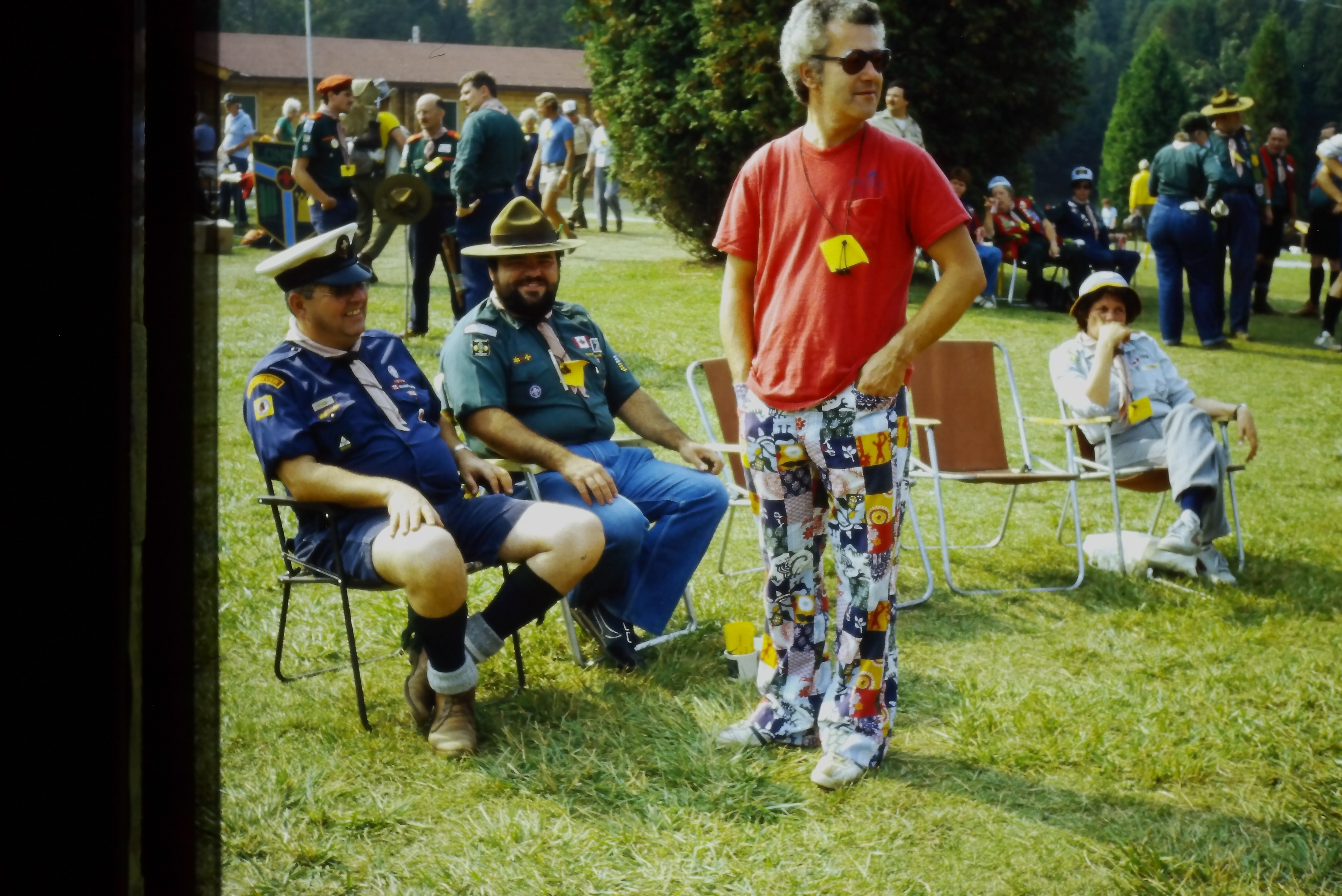 Bob Hinch, Andy Cleveland & Bob Bedard (wearing coloured pants)