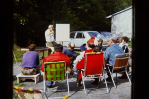 Group in session with Alex Thompson