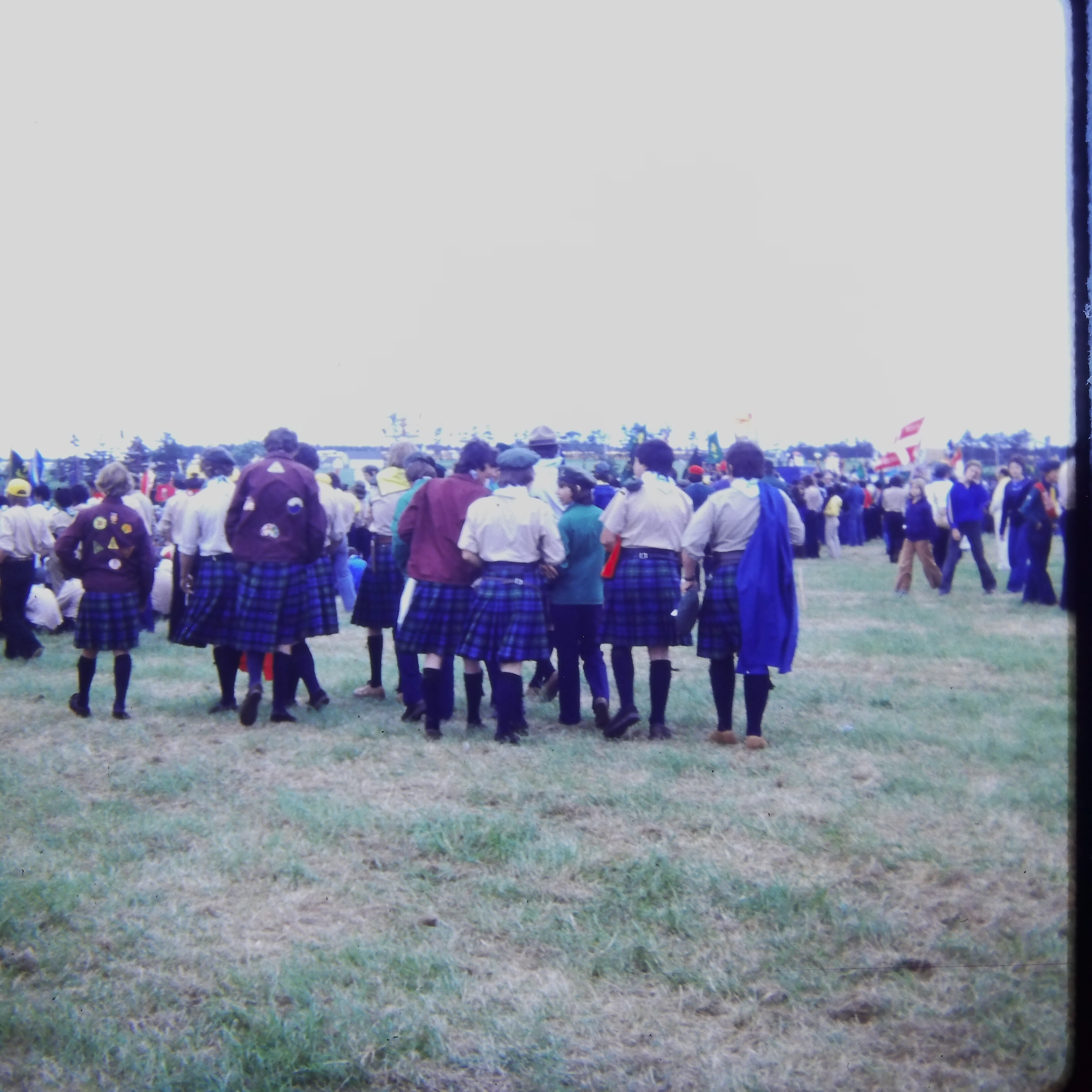 N.S Scouters wearing kilts