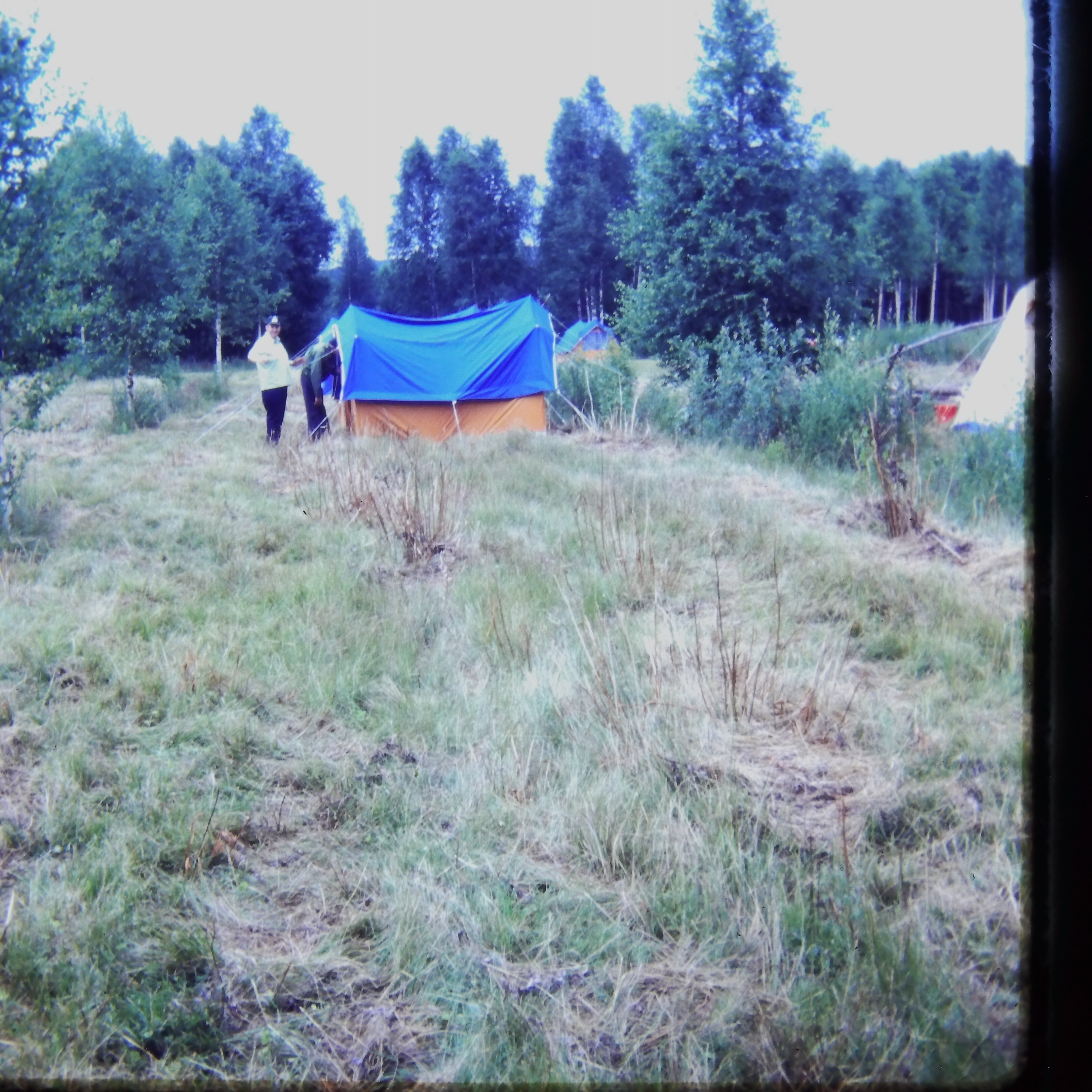 1 tent up